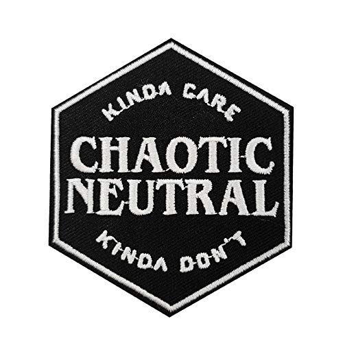 Chaotic Neutral Embroidered Iron on Patch