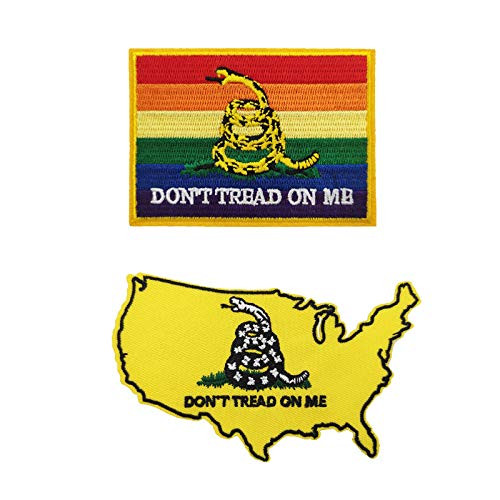 Dont Tread on Me Embroidered Iron on Patch