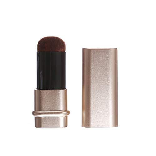 Retractable Portable Makeup Brush MultiFunction Kabuki Blender for Blush Powder Bronzer Highlight Foundation Travel Carryon Cosmetics Blending Brush Create Flawless Face Makeup Golden Retractable Portable Makeup Brush MultiFunction Kabuki Blender for Blush Powder Bronzer Highlight Foundation Travel Carryon Cosmetics Blending Brush Create Flawless Face Makeup Golden