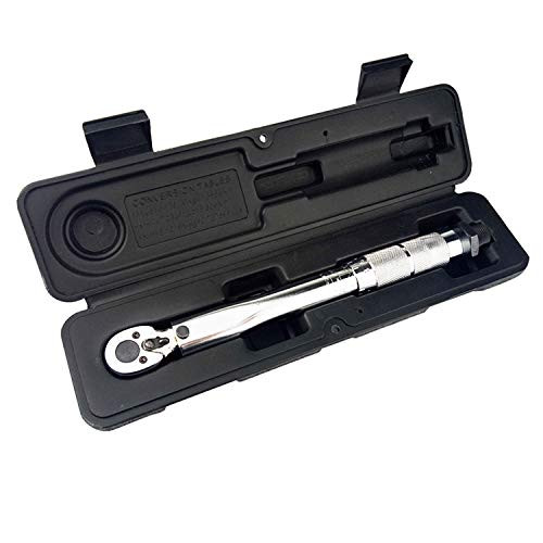 SOLUDE 14 Drive Click Torque Wrench5~25 Nm Adjustable Reversible Click Torque Wrench with Protective Case