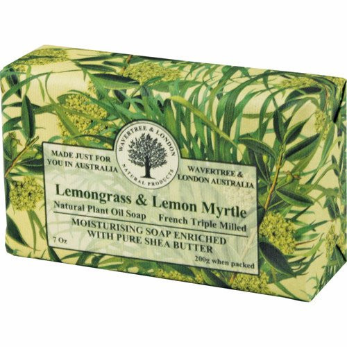 Australian Soapworks Wavertree  London 200g Soap Set of 4  Lemon Myrtle  Lemongrass