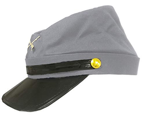 Cotton Civil War Grey Kepi Replica Hat LXL