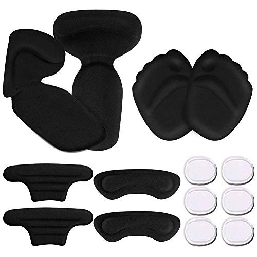 iBesun High Heel Pads Heel Grips Heel Cushion Inserts Heel Insoles High Heel Forefoot Cushion Anti Slip Heel Shoe Cushion Inserts Heel Snugs for Women Black iBesun High Heel Pads Heel Grips Heel Cushion Inserts Heel Insoles High Heel Forefoot Cushion Anti Slip Heel Shoe Cushion Inserts Heel Snugs for Women Black
