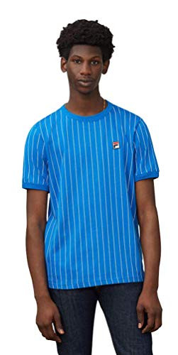 Fila Mens Guillo TShirt Medium Dark BlueWhite