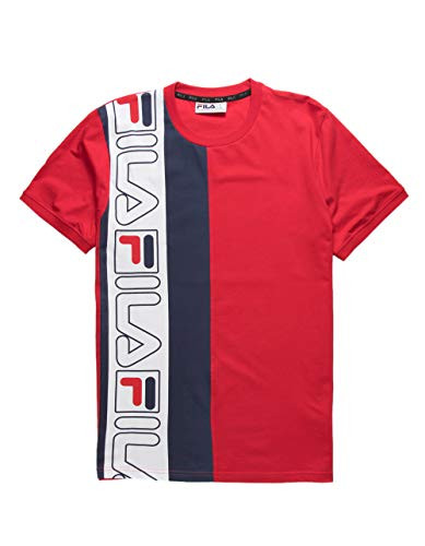 Fila Dixon Tee Chinese RedPeacoatWhite MD