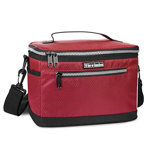 Tirrinia Insulated Lunch Bag for Women Men Leakproof Thermal Reusable Lunch Box Tote for Adult  Kids by Tirrinia Lunch Cooler for Office Work Red