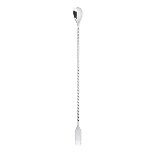 Viski 4365 Professional Stainless Steel Trident Barspoon, Silver