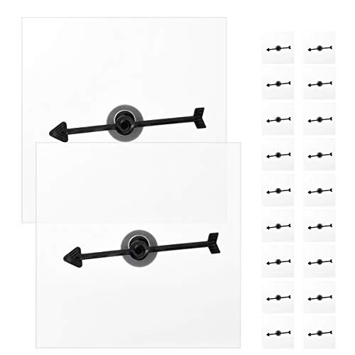 Hotusi Game Spinner Transparent Spinners Dry Erase Math Game Spinner with Rotating Arrow for Party Games and Teaching 20Pack