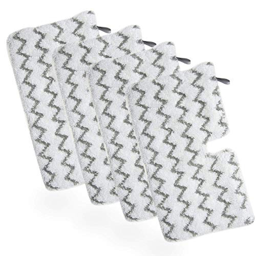 BIHARNT 4 Pack Replacement Steaming Mop Pads for Shark Steam Pocket Mop S3500 Series S3501 S3601 S3550 S3801 S3901 SE450 S3601D S3901D