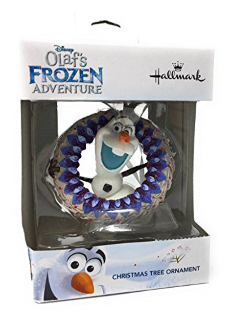 Hallmark Disney Olaf's Frozen Adventure Olaf in wreath Christmas Ornament 2017 Hallmark Disney Olaf's Frozen Adventure Olaf in wreath Christmas Ornament 2017