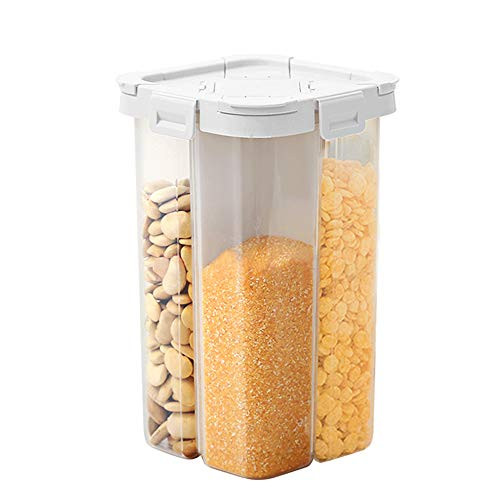 Cereal Container Storage Set Airtight Food Storage Container Pantry Storage Containers Ideal for Cereal Sugar Flour Rice and Baking Supplies 78oz