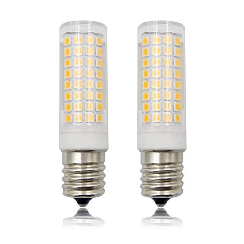 TIANZHILAN E17 Ceramic LED Bulb,600 Lumen, 7 Watt,110V-130V, 60W Halogen Bulb Equivalent, E17 Base Dimmable for Microwave Oven,Warm White 3000K,Pack of 2 TIANZHILAN E17 Ceramic LED Bulb,600 Lumen, 7 Watt,110V-130V, 60W Halogen Bulb Equivalent, E17 Base Dimmable for Microwave Oven,Warm White 3000K,Pack of 2