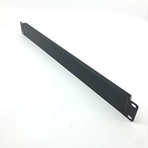 Jingchengmei 2 Pack 1U Metal Disassembled Blank Panel 1U Rack Mount Spacer for 19in Server Rack Enclosure or Network Cabinet Black