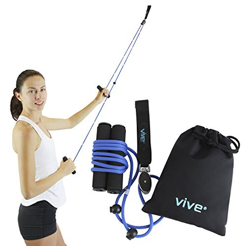 Vive Shoulder Pulley - Over Door Rehab Exerciser for Rotator Cuff Rehab - Arm Rehabilitation Exercise System for Frozen Shoulder Physical Therapy, Flexibility Stretching Strengthener, Range of Motion