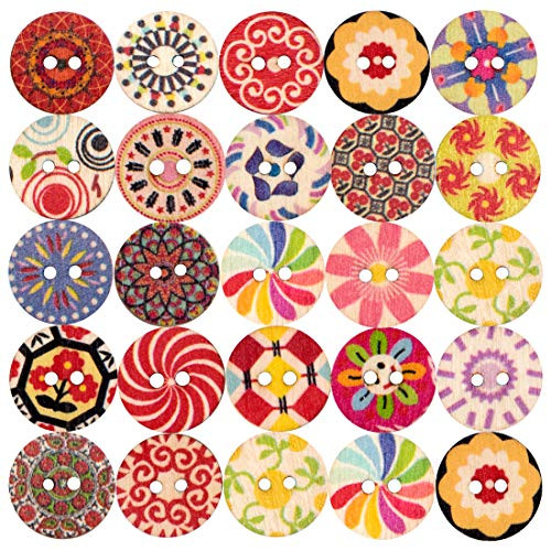 Sewing Wooden Buttons with Colorful Style Pattern Round Craft Cute Button for Sewing DIY Crafts Childrens Manual Painting Size 15mm 2 Holes 200PCS Pattern 15mm Sewing Wooden Buttons with Colorful Style Pattern Round Craft Cute Button for Sewing DIY Crafts Childrens Manual Painting Size 15mm 2 Holes 200PCS Pattern 15mm