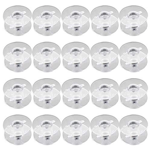 20PCS Sewing Machine Bobbins for Brother Janome Singer Kenmore Front Loading Class 15 Machines Home Embroidery Clear 20PCS Sewing Machine Bobbins for Brother Janome Singer Kenmore Front Loading Class 15 Machines Home Embroidery Clear