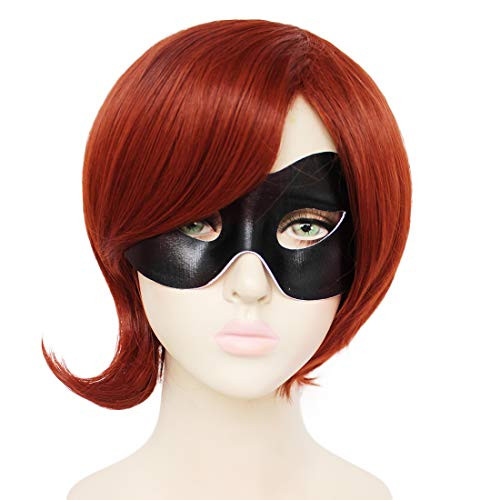 JoneTing Brown Cosplay Wig Brown Wig Short Wavy Wigs Synthetic Wig Hair for Costume Women JoneTing Brown Cosplay Wig Brown Wig Short Wavy Wigs Synthetic Wig Hair for Costume Women