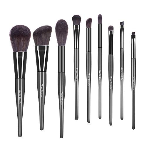 Meezzy Makeup Brushes Set 9Pcs Eyeshadow Powder Concealer Blending Brush Premium Synthetic Synthetic Fiber Bristles Professional Make Up Brush Kits Meezzy Makeup Brushes Set 9Pcs Eyeshadow Powder Concealer Blending Brush Premium Synthetic Synthetic Fiber Bristles Professional Make Up Brush Kits