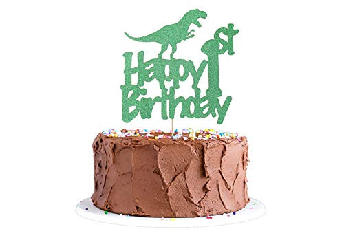 Dinosaur Cake Topper 1st Birthday Glittery Happy 1st Birthday Dinosaur Cake Toppers for 1 Year Old Boys and Kids Roar Jurassic Park Dinosaur Themed first Birthday Party Supplies Decorations Dinosaur Cake Topper 1st Birthday Glittery Happy 1st Birthday Dinosaur Cake Toppers for 1 Year Old Boys and Kids Roar Jurassic Park Dinosaur Themed first Birthday Party Supplies Decorations
