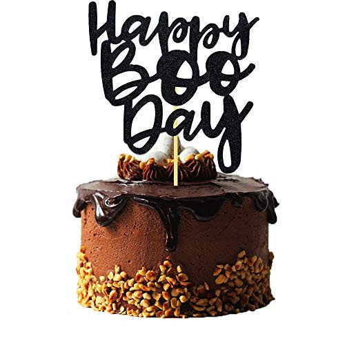 Happy Boo Day Cake Topper Halloween Birthday Cake Topper Here for the Boos Decorations Ghost Halloween Birthday Party Decorations