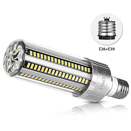 DuuToo 25W Super Bright Corn LED Light Bulb250 Watt Equivalent  6500K Daylight 3000 Lumens  E26E39 Mogul Base LED Bulb for Large Area Commercial Ceiling Light  Garage Warehouse Porch Yard