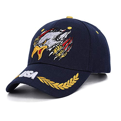 Embroidery Patriotic USA Eagle American Flag Classic Dad Hat Adjustable Baseball Cap Cotton Strapback Cap Trucker Hat