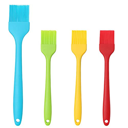 INFINI Silicone Basting Pastry Brush Spread Oil Butter Sauce Marinades for BBQ Grill Baking Kitchen Cooking Baste Pastries Cakes Meat Sausages Desserts Food Grade Dishwasher Safe 4Pack INFINI Silicone Basting Pastry Brush Spread Oil Butter Sauce Marinades for BBQ Grill Baking Kitchen Cooking Baste Pastries Cakes Meat Sausages Desserts Food Grade Dishwasher Safe 4Pack