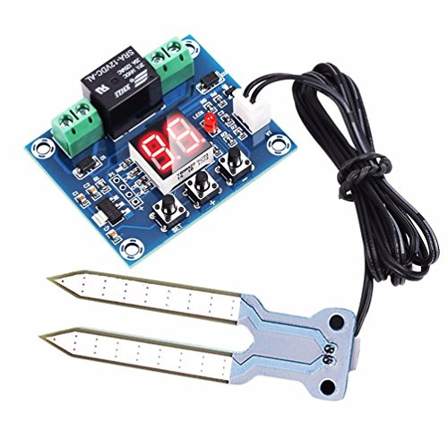 WHDTS 12V Soil Moisture Sensor Humidity Controller with Digital Display Automatic Watering System Module
