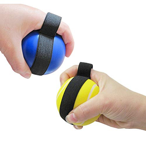 kangwell Hand Grip Balls with Tape  Resistance Therapy Exercise Gel for Hand Finger Wrist Muscles Arthritis Grip Exerciser Strengthening Hand rehabilitation Regain Hand Strength Grip Ball Finger Ball