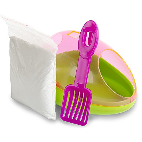Ware Manufacturing Critter PottyDust bath Kit for Small Animals  Colors May Vary