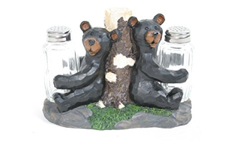 Adorable Bears Salt and Pepper Shaker Set Home Cabin Lodge Decor Gift