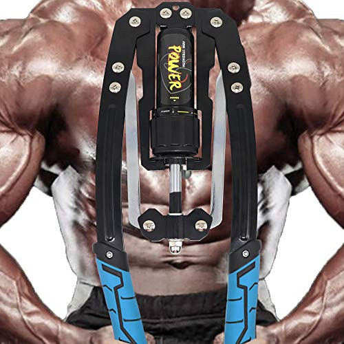 Adjustable Hydraulic Power Twister Arm Exerciser 22440lbs Home Chest Expander Muscle Shoulder Training Fitness Equipment Arm Enhanced Exercise Strengthener Grip Bar Abdominal Builder Blue