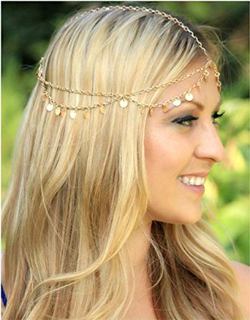 Chmier Bohemian Round Coins Sequins Tassel Pendant Head Chain for Women and Girls for Wedding Party Vintage Bridal Headband Headpiece Hair Accessories Jewelry for Prom Halloween Chmier Bohemian Round Coins Sequins Tassel Pendant Head Chain for Women and Girls for Wedding Party Vintage Bridal Headband Headpiece Hair Accessories Jewelry for Prom Halloween