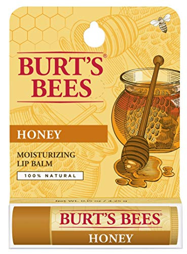 Burts Bees 100 Natural Moisturizing Lip Balm Honey with Beeswax  1 Tube