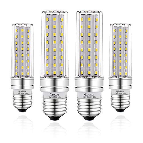 E26 LED Bulbs 16W LED Candelabra Bulb 120 Watt Equivalent 1400lm E26 Medium Base Decorative NonDimmable LED Chandelier Bulbs Daylight White 5000K LED Corn Lamp Pack of 4