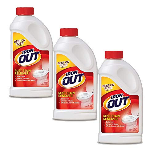 Iron OUT Rust Stain Remover Powder 1 lb 12 oz Bottle 3 Pack