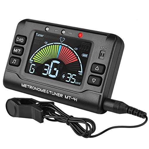 LEKATO Metronome Tuner Rechargeable Tuner Digital 3 in 1 Multifunction Tuner for All Instruments Guitar Bass Chromatic Violin and Ukulele