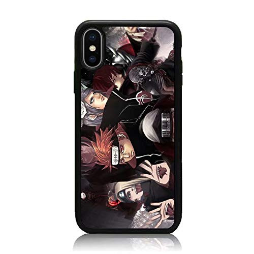 iPhone XR Case Naruto Cartoon Akatsuki Series Print Soft TPU  Hard Back Shock Absorption Scratch Proof Slim Protective Case Cover for iPhone XR 61 Inch 2018 Release