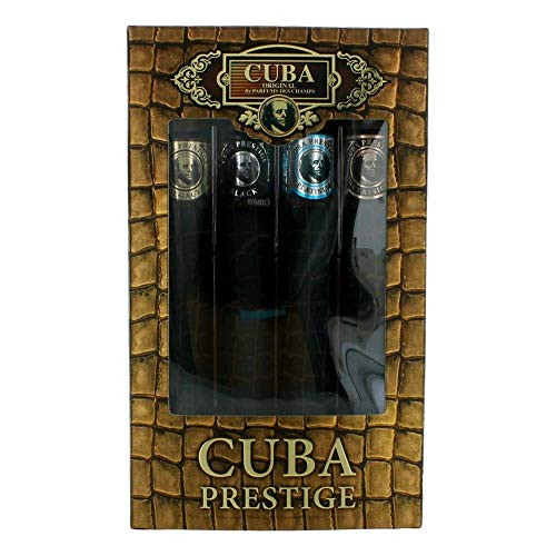 Cuba Variety 4 Piece Set For Men Gold 117 Eau De Toilette SprayBlue 117 Eau De Toilette SprayRed 117 Eau De Toilette SprayOrange 117 Eau De Toilette Spray