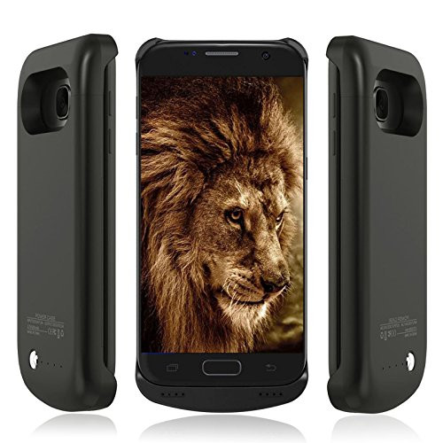 Galaxy S7 Edge Battery Case, NOVPEAK 5200mAh Slim Portable Extended Backup Charging Battery Charger Case with Kickstand for Samsung Galaxy S7 edge - Protective Case Power Pack Juice Bank (Not for S7)