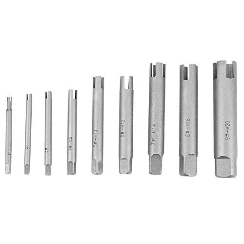 Tap Extractor 34 Flute Broken Head Screw Remover Stripped Tap Extractor Set Steel 3 Types9 Pcs
