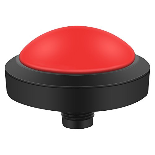 Wal front LED Arcade Button  100mm Massive Arcade Button with LED Convexity Console ReplacementMicroswitchButton Holder DC12V 140g Red