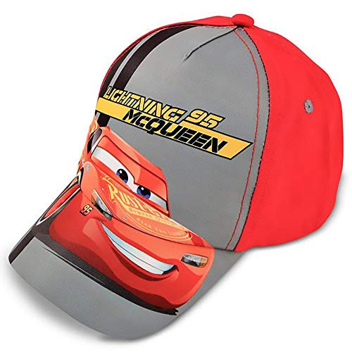 Disney Cars Lightning McQueen Cotton Baseball Cap GreyRed Little BOY Age 47 Disney Cars Lightning McQueen Cotton Baseball Cap GreyRed Little BOY Age 47