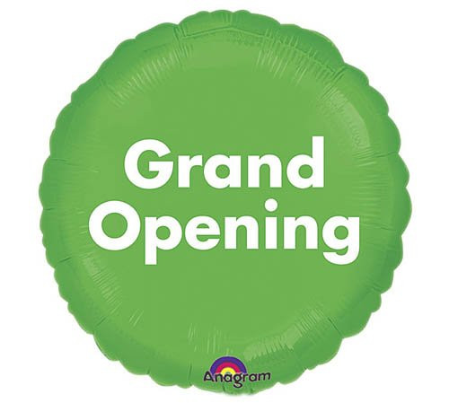 Green Grand Opening 18 Mylar Balloon by Anagram