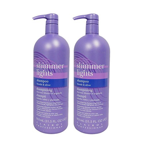 Clairol Shimmer Lights 315oz Shampoo Blonde  Silver 2 Pack