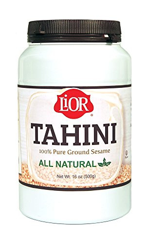 LiOR All Natural Tahini  100 Pure Stone Ground Sesame  Best for Hummus Dressings Sauce  SingleSourced Ethiopian Origin  Vegan  Paleo  Kosher  16oz Jar