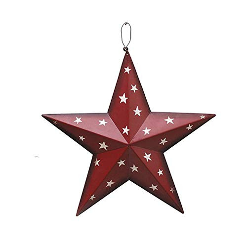 Patrotic Metal Barn Decor 4th of July Decoration Patriotic Ornament Barn Star Outdoor Decor Metal Stars Indoor Wall Decor