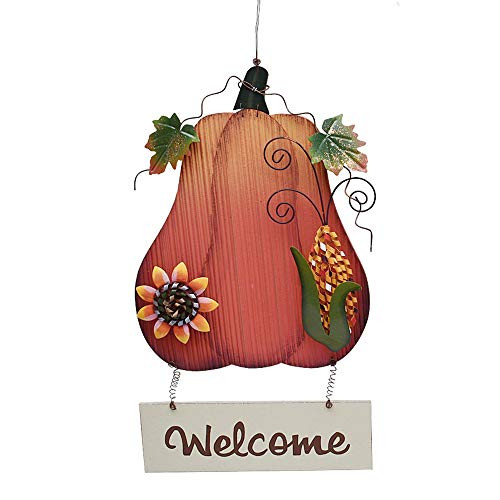 Kilipes Fall Welcome Sign for Door Wood Pumpkin Welcome Sign Harvest Autumn Halloween Thanksgiving Hanging Wall Door Decoration Kilipes Fall Welcome Sign for Door Wood Pumpkin Welcome Sign Harvest Autumn Halloween Thanksgiving Hanging Wall Door Decoration