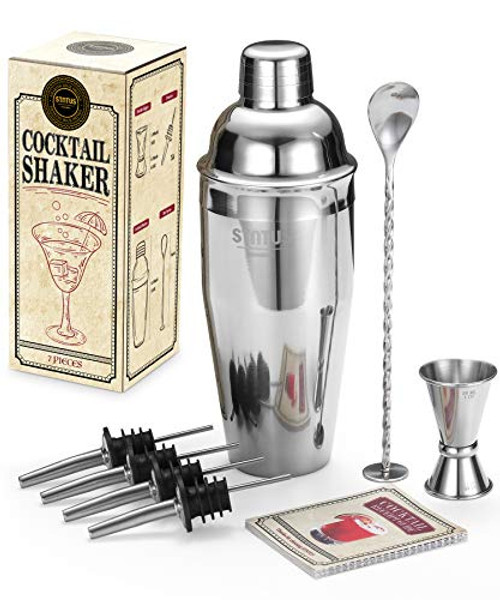 Cocktail Shaker Set STNTUS Cocktail Shakers 25 oz Martini Shaker Bartender Kit Drink Mixer Stainless Steel Drink Shaker Martini Shaker and Strainer Shakers Bartending 7 Pcs Bar Set wRecipes Cocktail Shaker Set STNTUS Cocktail Shakers 25 oz Martini Shaker Bartender Kit Drink Mixer Stainless Steel Drink Shaker Martini Shaker and Strainer Shakers Bartending 7 Pcs Bar Set wRecipes