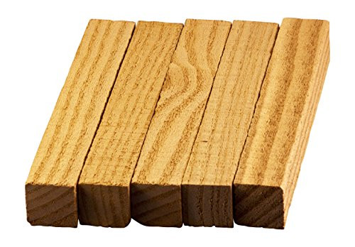 Sassafras Wood Turning Pen Blanks  Wood Pen Blanks 5 Pack  34 X 34 X 5